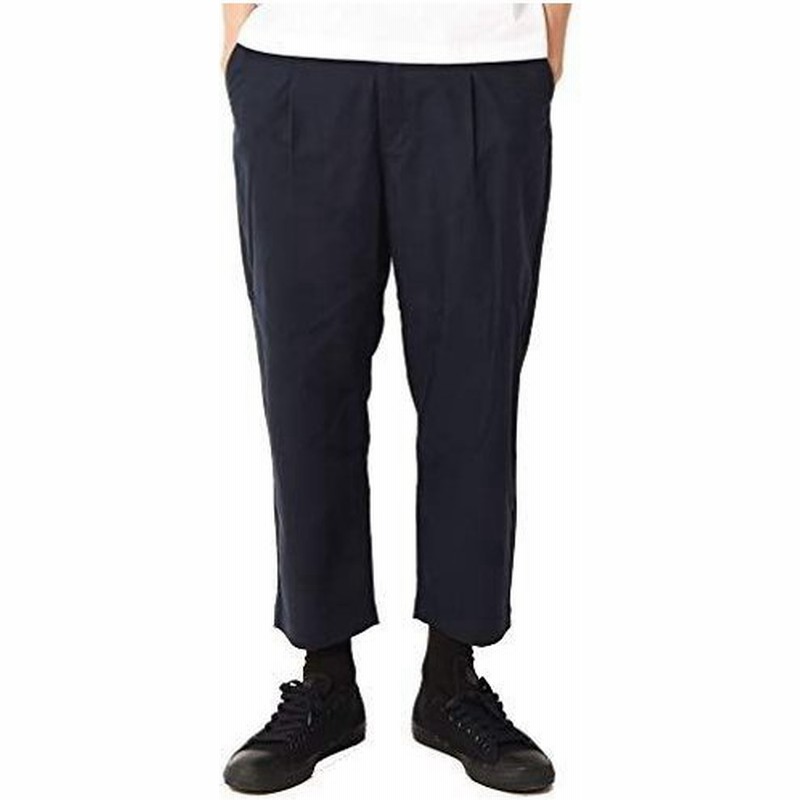 ネイビー M ベストマート Bestmart 綿麻 リネン メンズ ワイドパンツ アンクル丈 九分丈 イージーパンツ ビッグシルエット ゆ 通販 Lineポイント最大get Lineショッピング