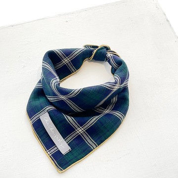 | chacha.metyou / 經典格紋雙層紗領巾 / 狗狗喵喵毛小孩 |