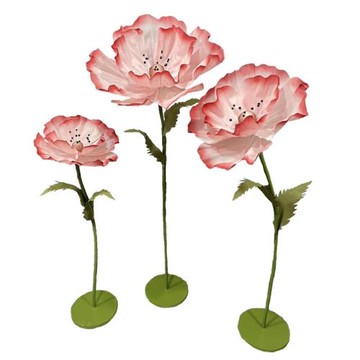 巨型花束大號虞美人紙花櫥窗布置裝飾打卡擺件仿真假花婚禮道具花