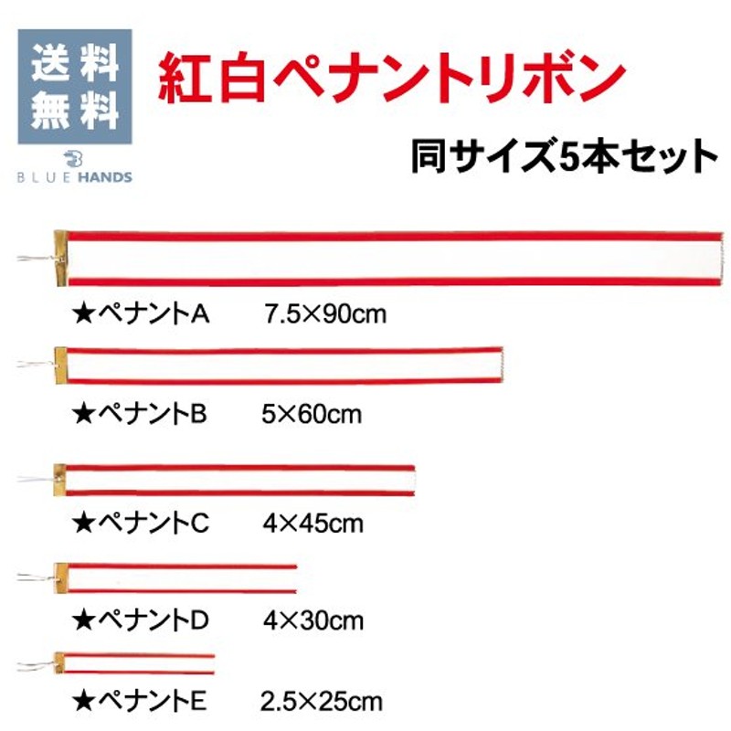 T-ポイント5倍】 ペナントリボン トロフィーリボン ペナント45cm片面名いれ 記念品