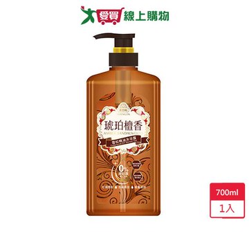 美吾髮琥珀檀香雪松精油沐浴露700ml【愛買】