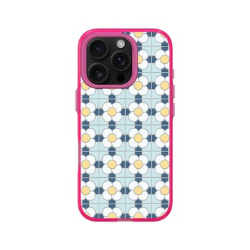 iPhone 16 Pro Clear 粉漾桃 - 老屋顏 Old House Face - 馬賽克 - 鈕扣行