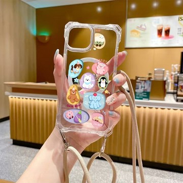 初音未來 四角可挂繩防摔 無綫充電磁吸 iphone 18 17 16 15 14 13 12 11 手機殼 防摔殼