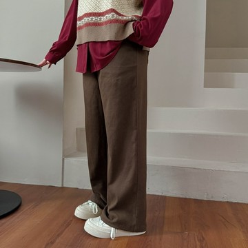 Miss38 遮肉直腿 復古彈力休閒長褲【CC6259-2-5】(2色)大尺碼直筒褲 開扣拉鍊後腰鬆緊 前後口袋 工裝褲