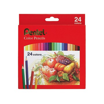 Pentel 飛龍 彩色 色鉛筆 24色入 /盒 CB8-24TH