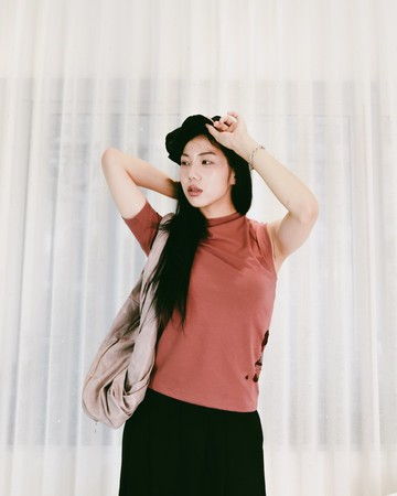 仿皮革扭結 Hobo 包