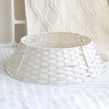 臺灣出貨~有統編發票/聖誕節新款聖誕樹圍聖誕樹底座圍欄樹圍手工編織籃子聖誕裝飾品擺件批髮 BJ8U