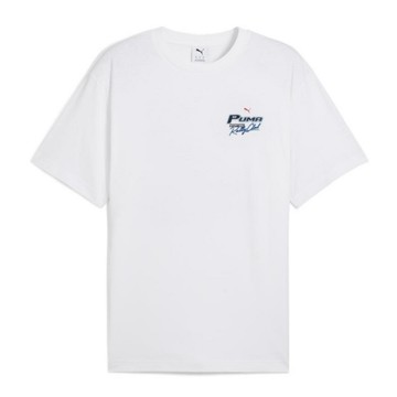 【PUMA】流行系列Moto短袖T恤(M) 短袖上衣 男 白色-62963702