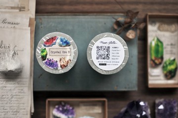 水晶礦石3霧面PET紙膠帶– 5cm
