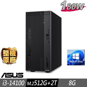 ASUS 華碩 M701MER 商用電腦 i3-14100/8G/M.2-512GB+2TB/W11P