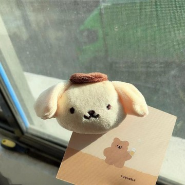 新品免運💖布丁狗髮夾 造型劉海夾 裝飾髮飾 立體造型 可愛邊夾 日系可愛毛絨玉桂狗髮夾簡約少女心美樂蒂布丁狗髮飾劉海邊