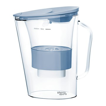 bianco dipuro 彼安特 AQUALITA 濾水壺 大濾水容量 五重精濾系統 免開蓋加水設計  天空藍  2.5L  1個