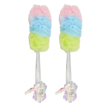 KEYTOSS 詰朵斯 專利泡泡 沐浴刷 短 可重複使用  顏色隨機  1入  2個