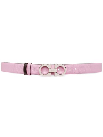 Ferragamo - Gancini reversible belt - women - CALFSKIN - 80 - Pink
