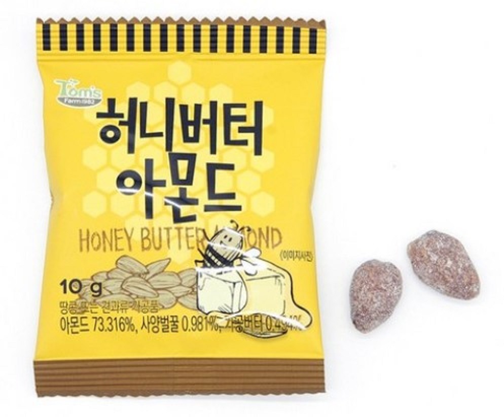 ハニーバターアーモンド10g 50 人気おやつ 韓国食品