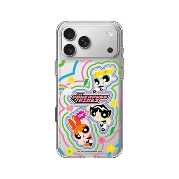 iPhone 17 Pro Max Clear Case（相機按鈕） 透明 - The Powerpuff Girls 飛天小女警 - 可愛小女警線條款