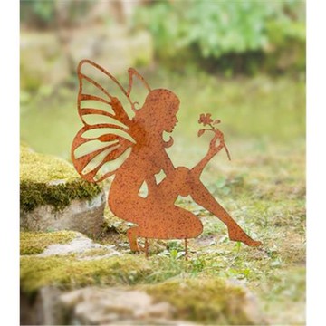 歐式鐵藝復古花仙子花插