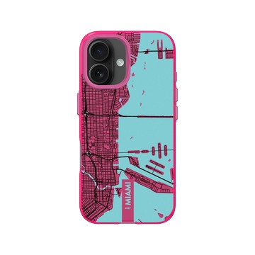 iPhone 16 Clear 粉漾桃 - JOCR - Miami (Black Logo)