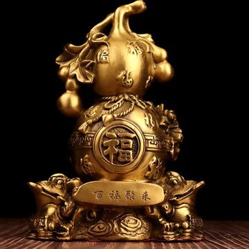 純銅擺件辦公室喬遷開業禮品葫蘆