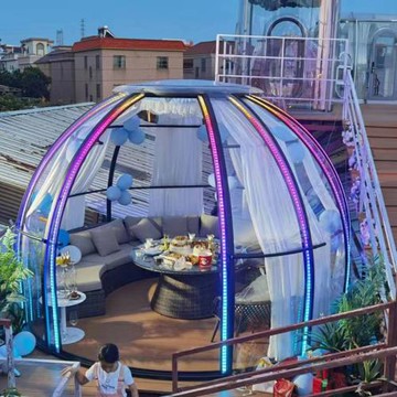 伊格魯3.5米新品上市旋轉推拉門星空房泡泡屋餐廳文旅網紅打卡