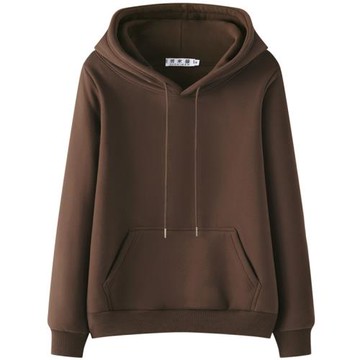 潮牌ins衛衣女加絨加厚2024年秋冬新款連帽上衣大碼韓版寬松外套