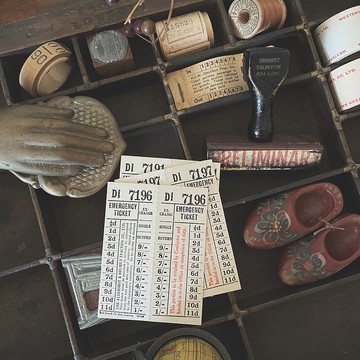 英國古董雙車票