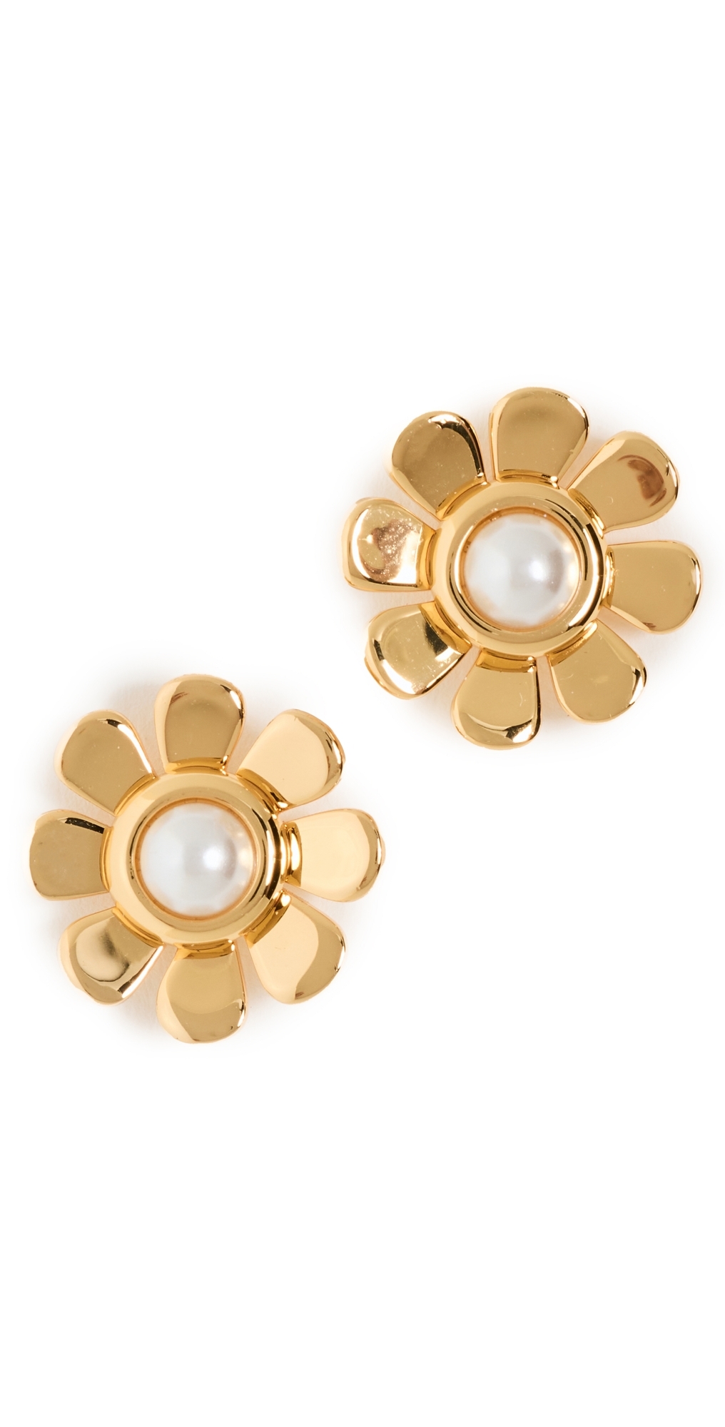 Lele Sadoughi Daisy Stud Earrings Gold One Size