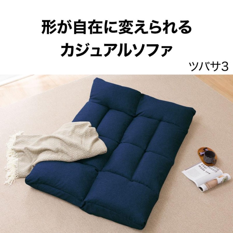 ニトリ ツバサ ローソファー 2人がけ 形が自在に変えられる