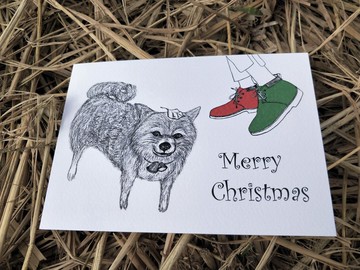 Postcard/萬用明信片/明信片/手繪/聖誕節/Merry Christmas