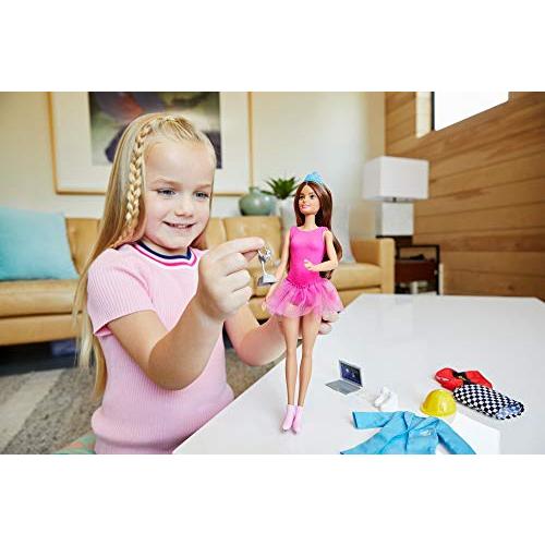 Barbie Doll with Career Looks That Feature Clothing and Accessory