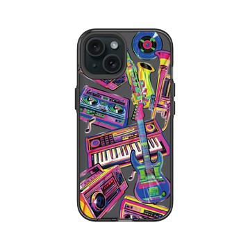 iPhone 15 Clear 酷墨灰 - RHINO LIVE - 仿舊新聲