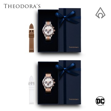 【THEODORA'S】限定禮盒水行俠[大錶面熊貓款]手錶+替換錶帶2入組-【希奧朵拉】送男生 送女生 情侶