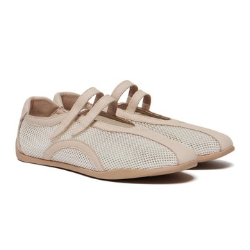 韓國 Rockfish Weatherwear TWIN MESH SNEAKERS 網布拼接休閒鞋 粉米色 PINK BEIGE