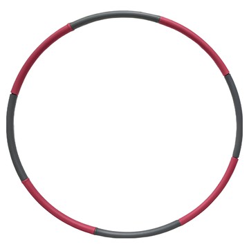 EDISH 八節可拆呼拉圈 PVC材質 粉灰色 總長度95cm  1組  1.1kg