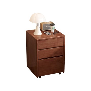 【HappyLife】實木三抽簡約床頭櫃 Y11958原木