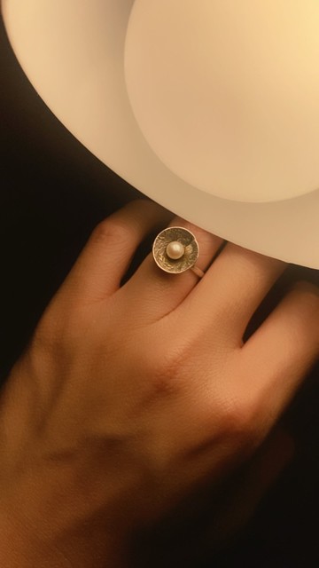 【聖誕飾品】要有光 戒指 珍珠