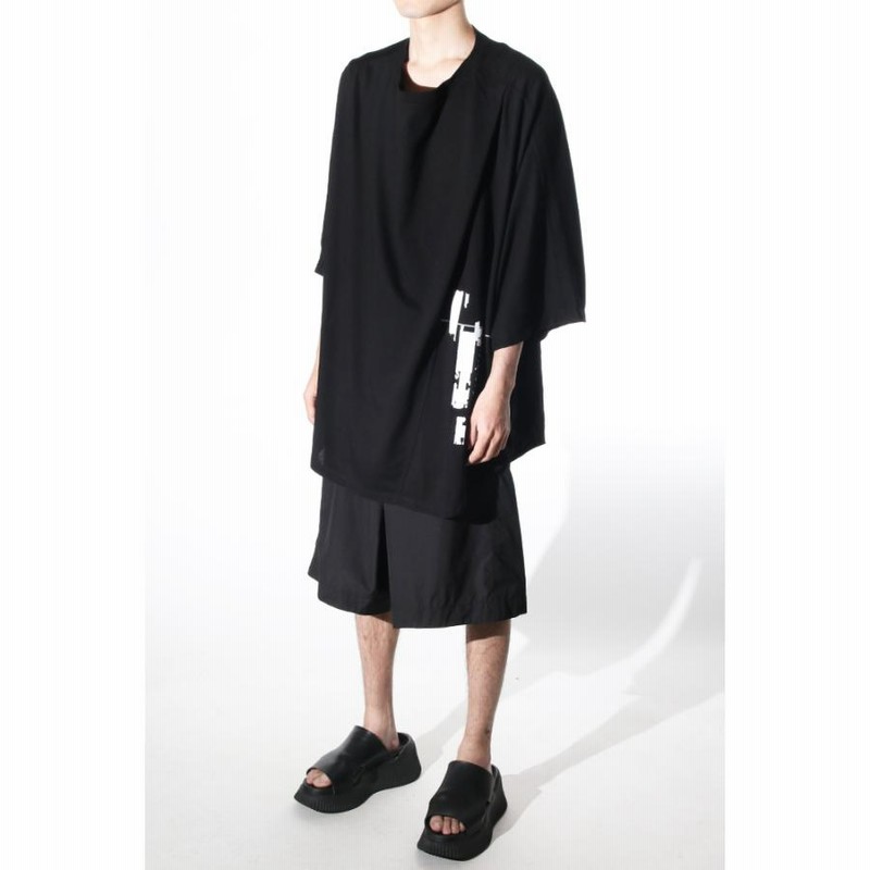 JULIUS 2018 ユリウス ラップデザイン カウルネック ドレープコート