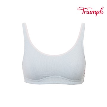 黛安芬-少女系列 冰咖啡紗Stage 2短背心 S-EL 珍珠藍｜S21-804 1C