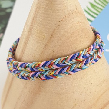 Z-90泰國蠶絲蠟線(雙層纏繞) @內含五色線 衝浪腳繩 幸運手環