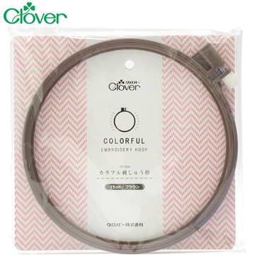 耀您館★日本Clover可樂牌鎖頭繡花框刺繡繃15cm刺繡框繡花繃57-264壓線框刺綉框刺綉繃繡花圈繡花盤【APP下單點數4倍送】