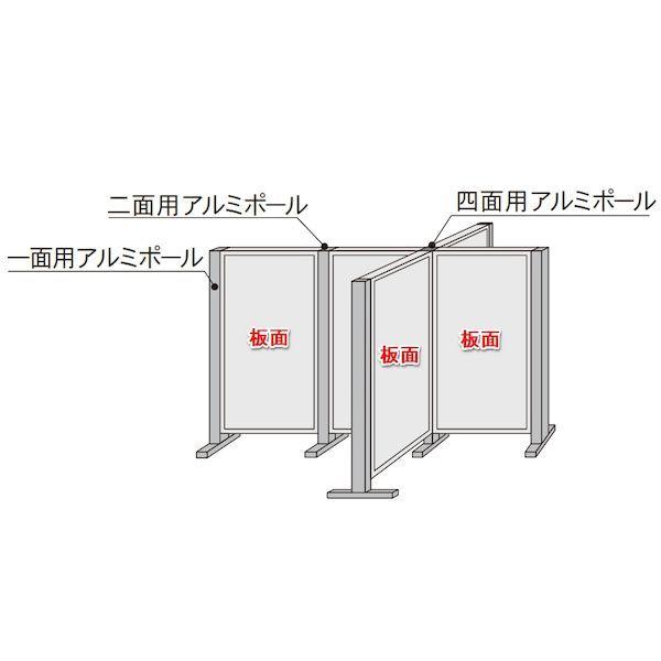 馬印 ARK307-708 直送 代引不可 AR連結ボード 30mm厚 両面ワンウェイ掲示板 W2100×H900 708グリーン