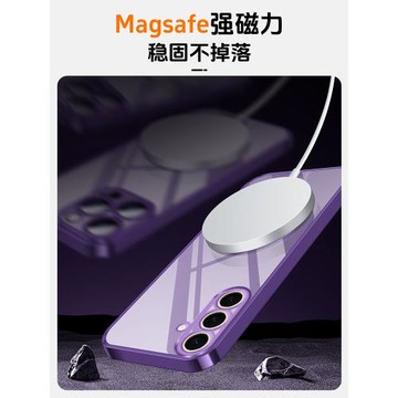 適用于三星A55手機殼新款透明電鍍軟殼A16/A34外殼支點殼帶掛繩Galaxy保護套全包防摔A25超薄男女情侶