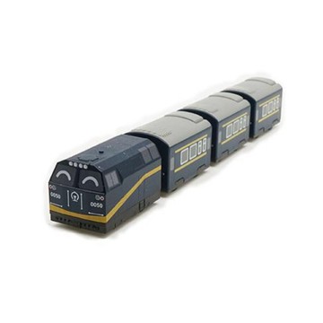 中國青藏鐵路列車 NJ2型柴油機車 鐵支路4節迴力小列車 迴力車 火車玩具 壓克力盒裝 QV030T1 TR台灣鐵道