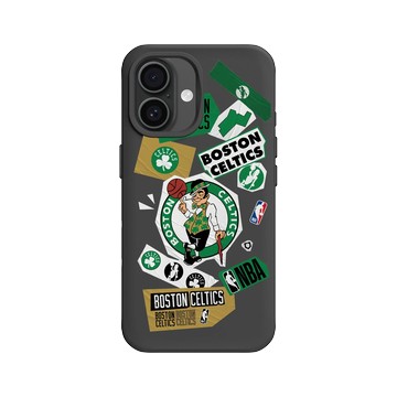 iPhone 16 SolidX 黑 - NBA - 拼貼系列-波士頓塞爾提克 Boston Celtics - Collage