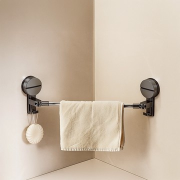 [多角度安裝 2入組] 吸盤毛巾架 吸盤置物架 浴巾架 浴室毛巾架 吸盤毛巾架 毛巾桿