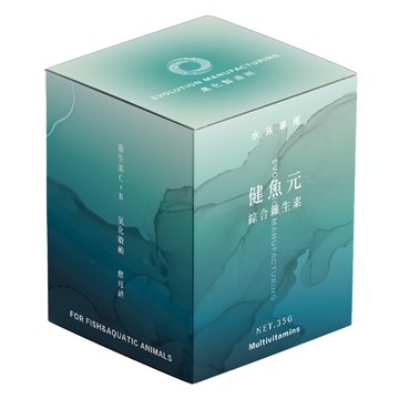 EVOLUTION MANUFACTURING 進化製造所 健魚元綜合維生素 水族專用 提升免疫力 改善體色  35g  1罐