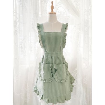 漂亮圍裙2025新款網紅女士時尚做飯純棉可愛美甲日式廚房家用上班