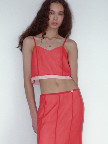 MJ S2 Amor Seer Layered Bustier_Red&Pink
