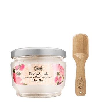 SABON 白玫瑰身體磨砂膏 320g 附木勺