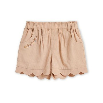 生日快樂花朵邊短褲